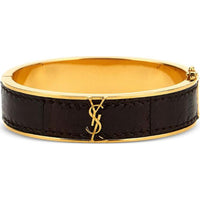 SAINT LAURENT Classic Cassandre Plaque Bracelet