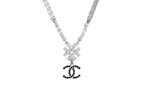 CHANEL Metal Necklaces Women's Silver