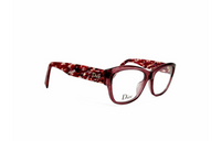 DIOR - Irregular Shape Eyeglass Frames Women's Red