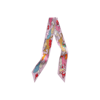 HERMES Silk Scarves Women's Pink