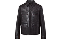 LOUIS VUITTON SS23 Leather Jacket Men's Black