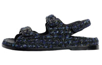 CHANEL Stylish Sandals Women's Dark Blue
