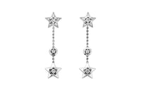 CHANEL Earrings Women's White Gold
