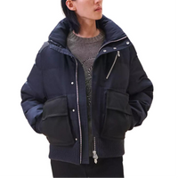 HERMES FW24 Down Jacket Men's Navy