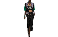 CHANEL Casual Long Skirts Women's Black