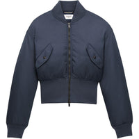 SAINT LAURENT Shell Bomber Jacket 'Marine'