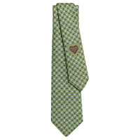 HERMES Mulberry Silk Ties Men's Green