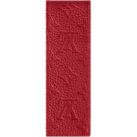 LOUIS VUITTON Leather Storage Bag Unisex Deep Red