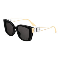 DIOR Acetate Metal Square Sunglasses Women's Black