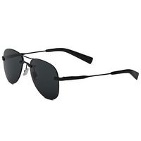 SAINT LAURENT Acetate Metal Nylon Aviator Sunglasses Men's Black