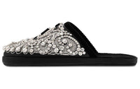 LOUIS VUITTON Odor-Resistant Wrap-toe Slippers Men's Silver Black