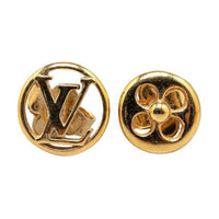 LOUIS VUITTON 2023 Plated Metal Crazy In Lock Push Back Set Costume Earrings