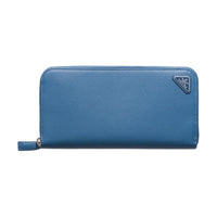 PRADA Leather Wallet Men's Blue