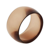 SAINT LAURENT Resin Bangles Women's Transparent Brown