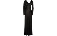 SAINT LAURENT Long Sleeved Dress Women's Black