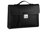 LOUIS VUITTON Taurillon Leather Portable Briefcases Men's Black