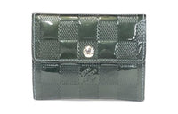 LOUIS VUITTON Patent Leather Coin Purses Wallets Women's Green