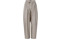 LOUIS VUITTON Pinstripe Silk Baggy Pajama Pants