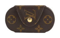 LOUIS VUITTON Canvas Key Pouch Small Size Unisex Brown
