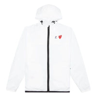 COMME des GARCONS PLAY SS25 x K Way Full Zip Jacket 'White' AZ-J501-051-3