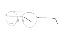 DIOR Metal Aviator Eyeglass Frames Men's Silver