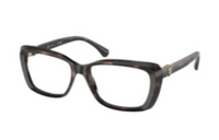 CHANEL Acetate Rectangular Eyeglass Frames Women's Gray