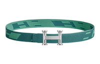 HERMES Belt Men's Jasper/Collegiate Blue Width: 3.2cm