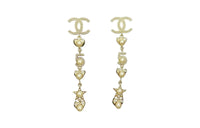 CHANEL Earrings Women's Gold