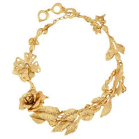 SAINT LAURENT Brass Necklaces Women's Gold