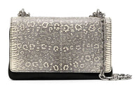 PRADA Leather Shoulder Bag Women's White & Black