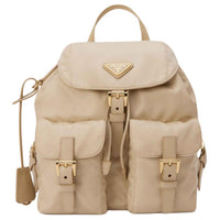 PRADA Re Edition Recycled Nylon Backpack Small Size Women's Desert