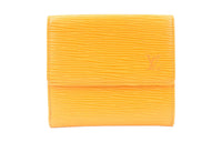 LOUIS VUITTON Epi Leather Wallet Women's Yellow