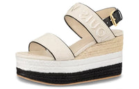LOUIS VUITTON Strap Sandals Women's Beige