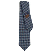 HERMES Silk Ties Men's Ocean/Sky/White