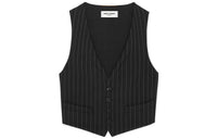 SAINT LAURENT Vests Women's Black