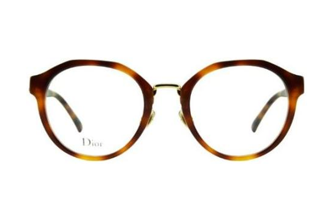 DIOR - Round Eyeglass Frames Women's Tortoiseshell