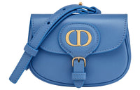 DIOR Bobby Smooth Cow Leather Handbag, Shoulder Bag, Crossbody Bag Mini Women's Cornflower Blue & Klein Blue