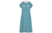 CELINE Short Sleeved Dresses Women's Blue