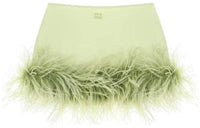 MIU MIU Casual Short Skirts Women's Pistachio
