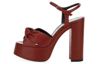 SAINT LAURENT Bianca Strap Sandals Women's Red