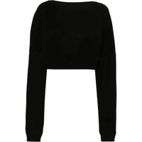 SAINT LAURENT Cropped Cotton Sweatshirt