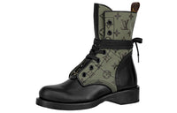 LOUIS VUITTON Metropolis Short Martin Boot Women's Khaki Green Stitching