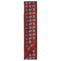 PRADA Fabric Knit Scarves Women's Red