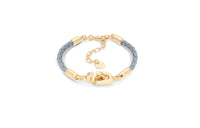 DIOR Cow Leather Bracelets Women's Blue