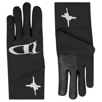 DIOR Rubber, Polyester, Polyurethane, Elastane Sports Gloves Men's Black