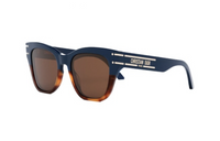 DIOR Acetate Irregular Shape Sunglasses Women's Blue