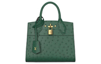 LOUIS VUITTON CITY STEAMER Ostrich Leather Handbag Mini Women's Mint