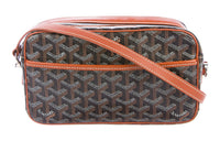 GOYARD Cap Vert Canvas With Leather Camera Bag, Crossbody Bag, Shoulder Bag Unisex