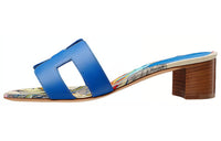 HERMES Oasis Slide Slippers Women's Blue
