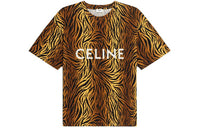 CELINE T Shirts Men Old Tiger Print